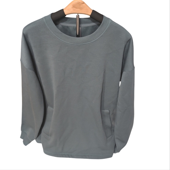 Mondetta Gray Long Sleeve Top | Size L | Soft & Cozy Everyday Shirt - Picture 4 of 9